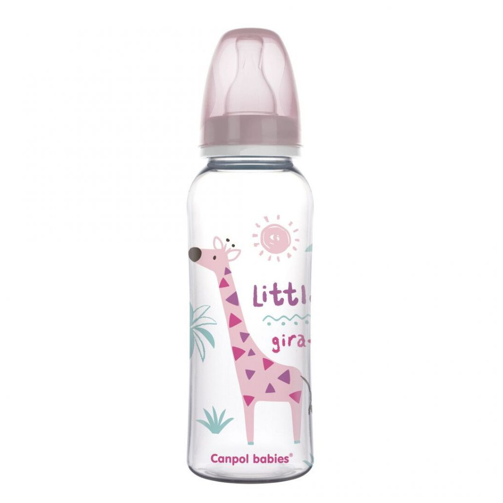 Пляшечка для годування Canpol babies PP 250 мл з малюнком рожевий (59/200) Пляшечка для годування Canpol babies PP 250 мл з малюнком рожевий (59/200)