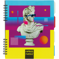 Notebook Optima Antique B5 with dividers 120 sheets, cell (O20356-20)