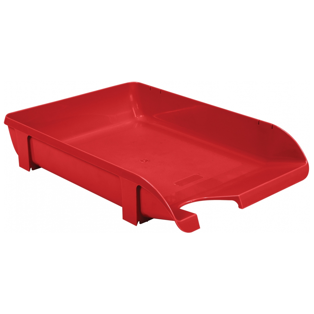 Лоток для паперів Economix горизонтальний пластик, червоний непрозорий (E31801-23) Лоток для паперів Economix горизонтальний пластик, червоний непрозорий (E31801-23)