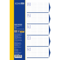 Роздільник сторінок Economix А4 пластик, 5 розділів, кольоровий (E30801)