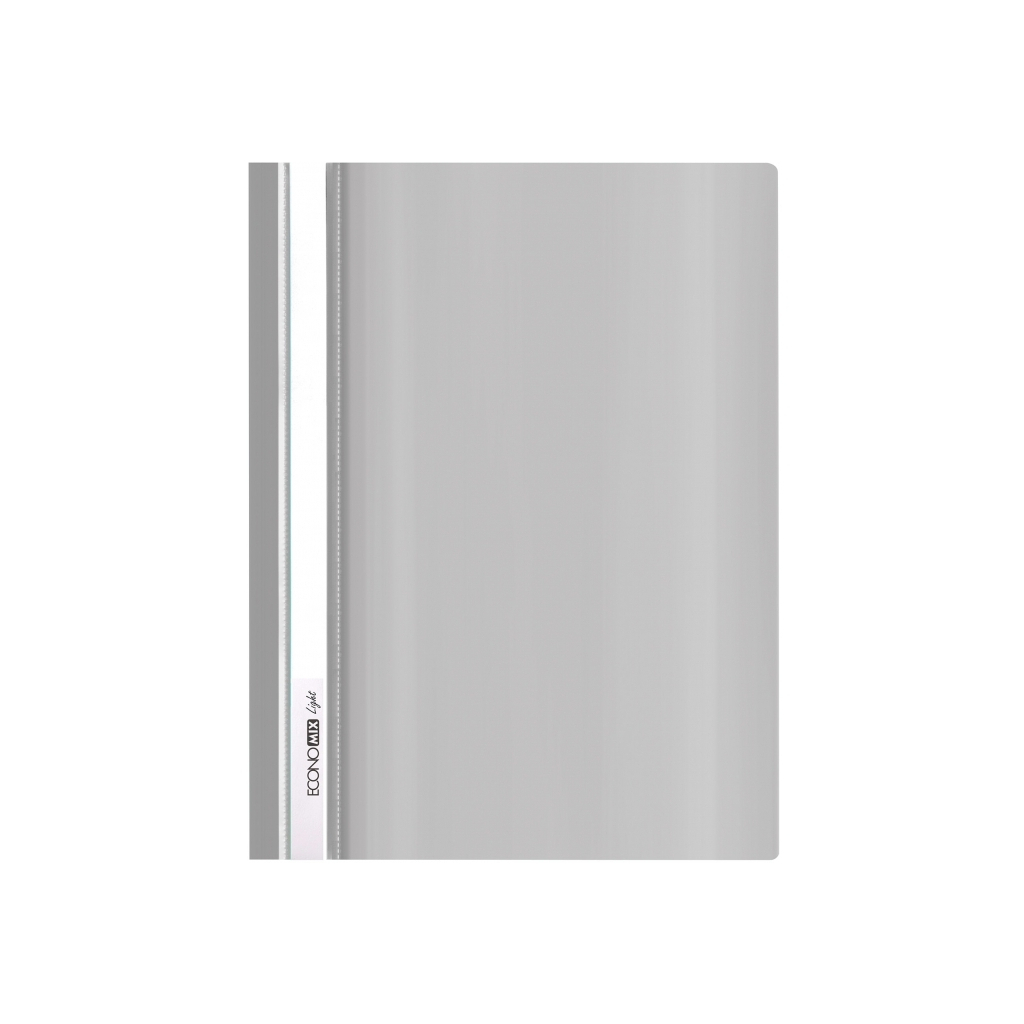 Папка-швидкозшивач Economix А4 Light без перфорації, сіра (E38503-10)