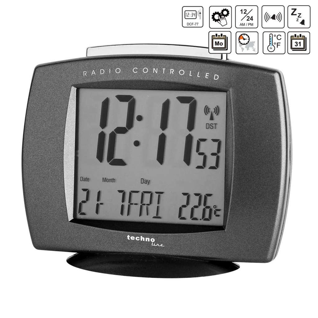 Настільний годинник Technoline WT189 Anthracite (WT189 anthrazit) (DAS301807)