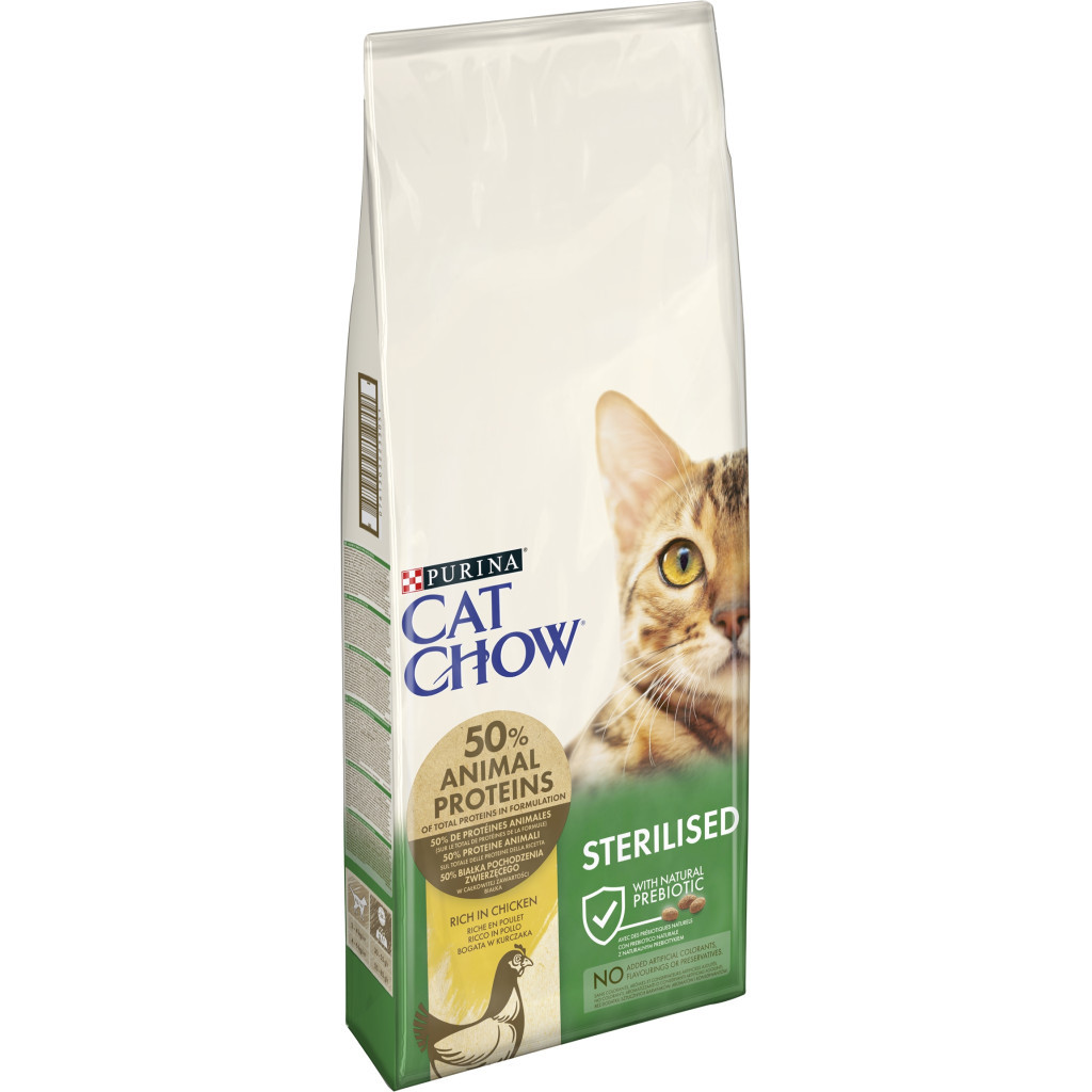 Сухий корм для кішок Purina Cat Chow Sterilised з куркою 15 кг (7613032233051)