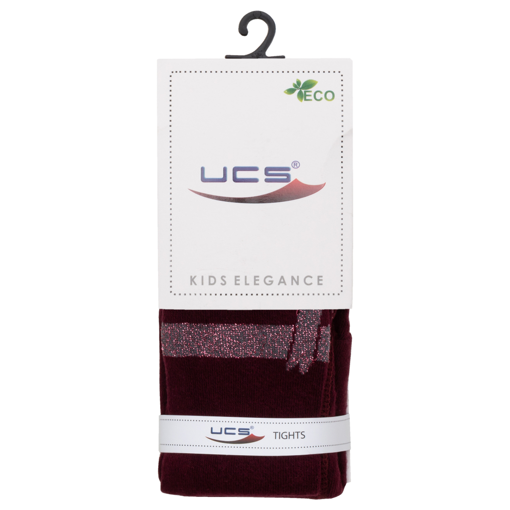 Колготки дитячі UCS Socks з бантом (M0C0301-1410-5G-burgundy)