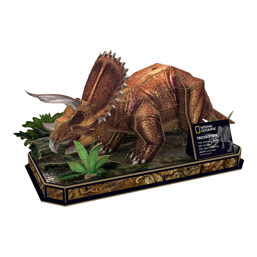 Пазл Cubic Fun 3D National Geographic Dino Трицератопс (DS1052h)