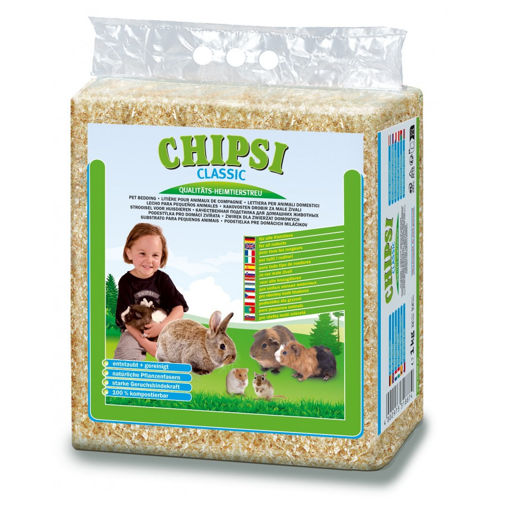 Наповнювач для гризунів Chipsi тирса класік 15 л/1 кг (4002973318874)