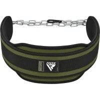 Обважнювач RDX Пояс з ланцюгом T7 Pro Dipping Belt 2 Layer Army Green (WDB-T7AG)