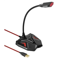 Мікрофон Promate Streamer LED USB Maroon (streamer.maroon)