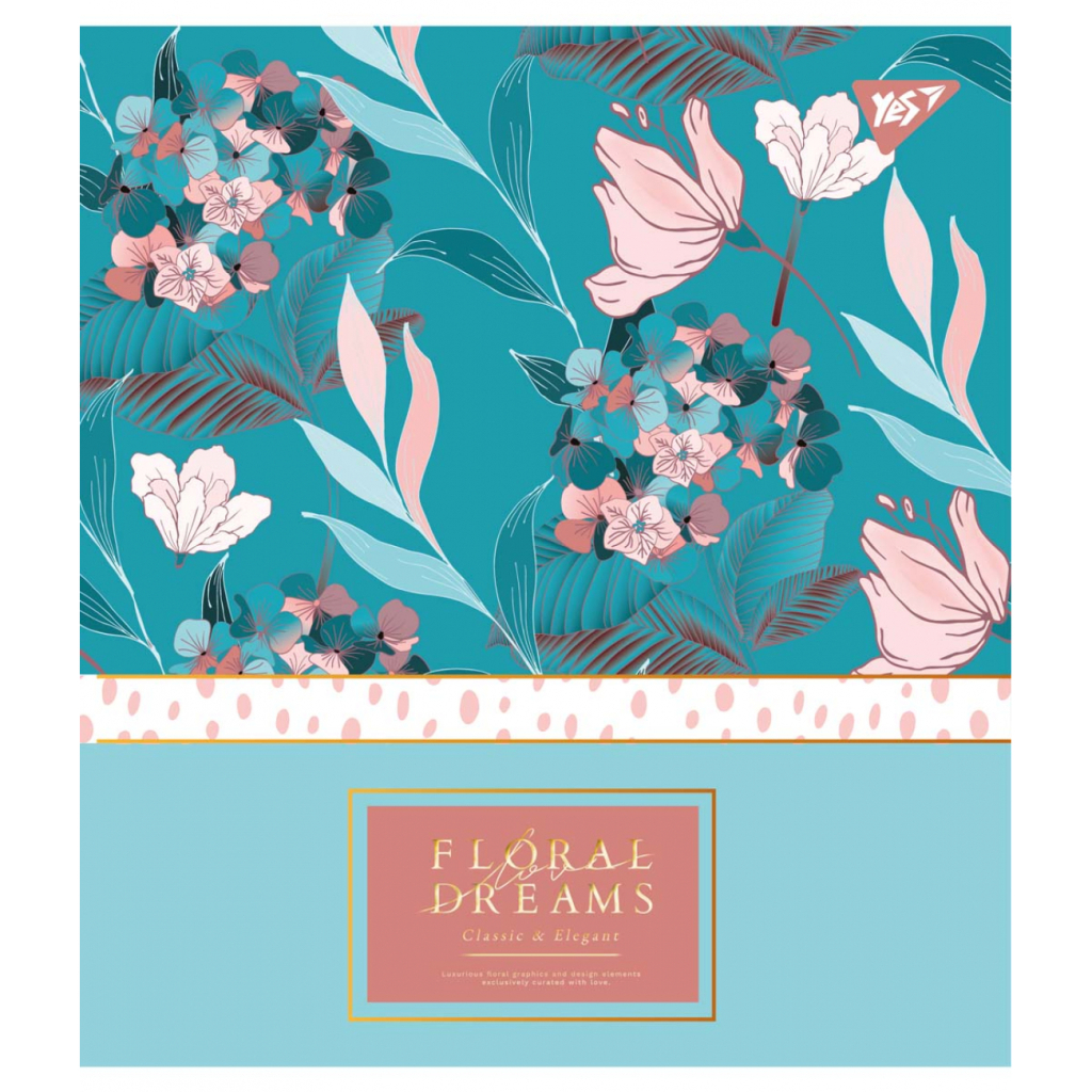 Зошит Yes А5 Floral Dreams 18 аркушів клітинка (765182) Зошит Yes А5 Floral Dreams 18 аркушів клітинка (765182)