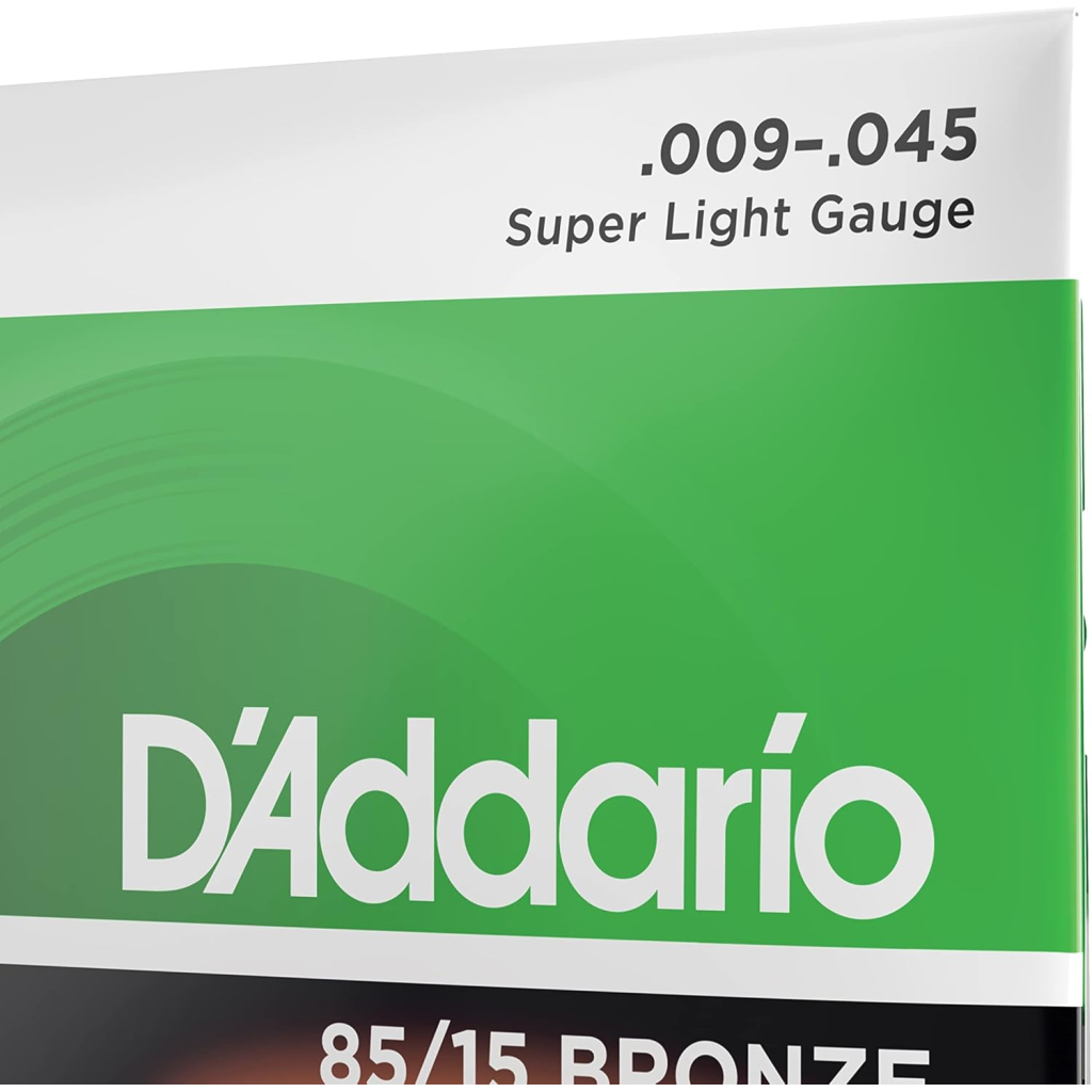 Струни для гітари D'Addario 85/15 Bronze Super Light (09-45) (EZ890)