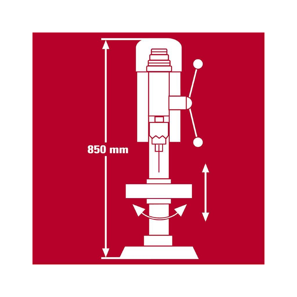 Свердлильний верстат Einhell TC-BD 630/1 630Вт, 250-2400об/хв (4520597)