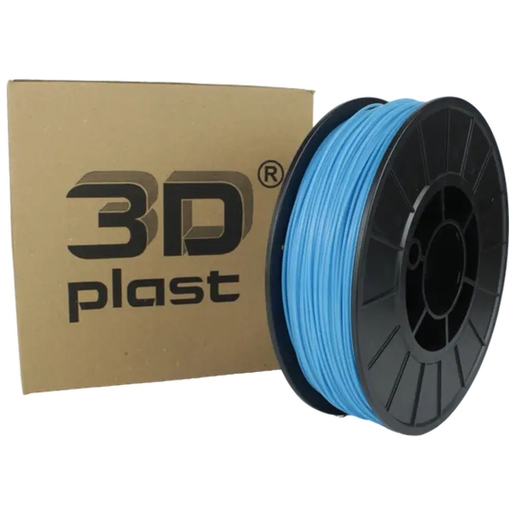 Пластик для 3D-принтера 3Dplast PETG 1.75мм, 3кг, blue light (3DPTG1753BLU)