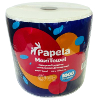 Paper towels Papela MaxiTowel 2 layers 1000 tears 1 roll (4820270940129)