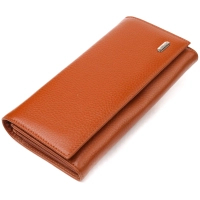 Портмоне Canpellini З натуральної шкіри Світло-коричневе (21524)