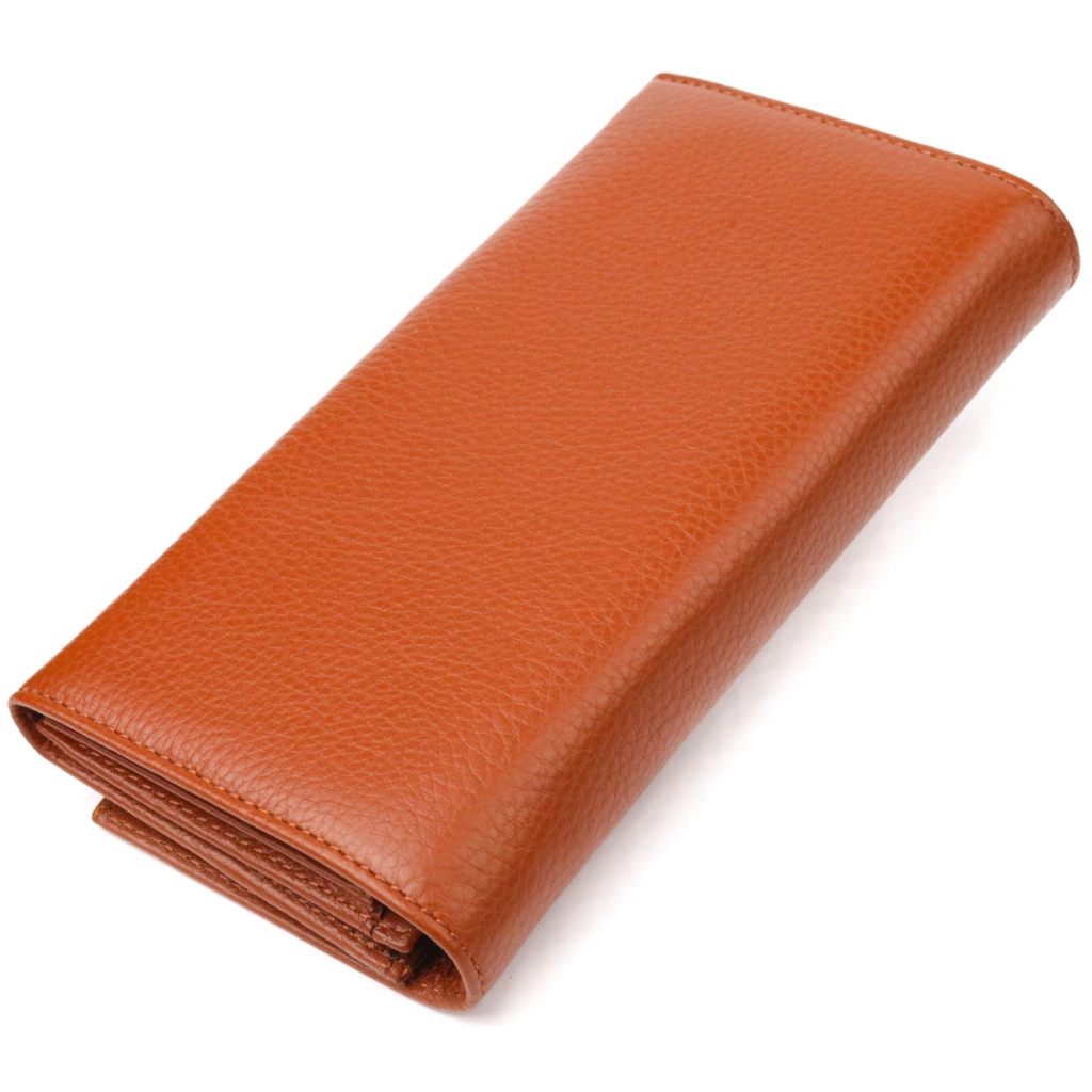 Портмоне Canpellini З натуральної шкіри Світло-коричневе (21524)