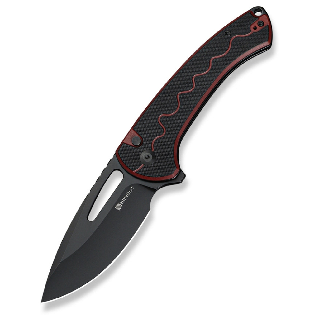 Ніж Sencut Squiggy, Burgundy/Black G10, Darkwash (S24082A-3)