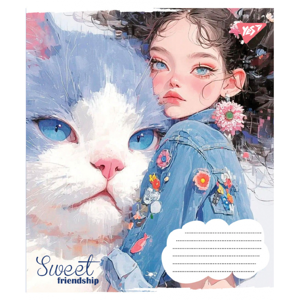 Зошит Yes Sweet Friendship А5 12 аркушів лінія (767862)