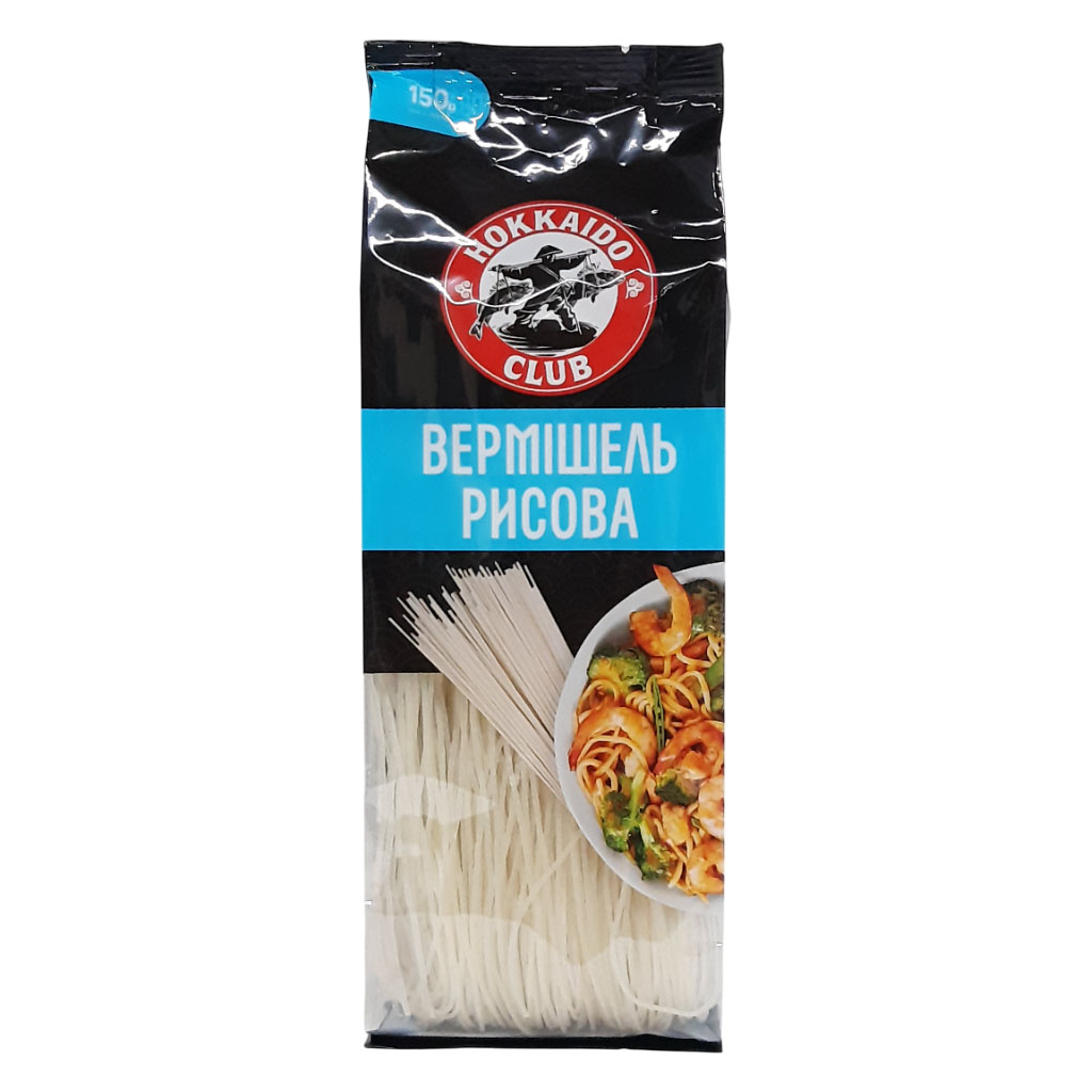 Макарони Hokkaido Club Вермішель рисова 150 г (4823025900201) Макарони Hokkaido Club Вермішель рисова 150 г (4823025900201)