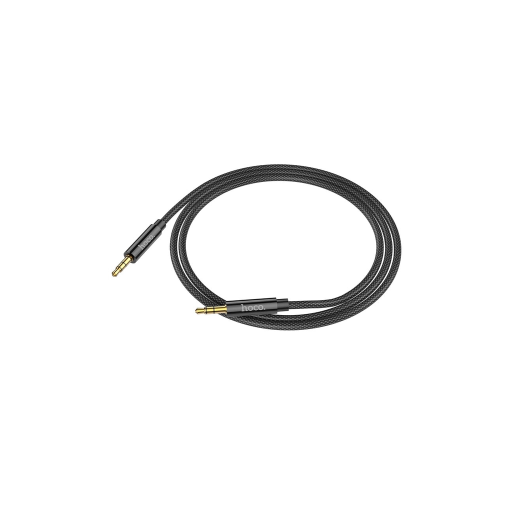Кабель мультимедійний 3.5mm M to 3.5mm M 1.0m Black HOCO (6931474759863)