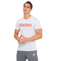 T-shirt Kappa T-shirt Mezza Manica Girocollo K1335 Bianco con stampa logo pet white L (8032522599085)