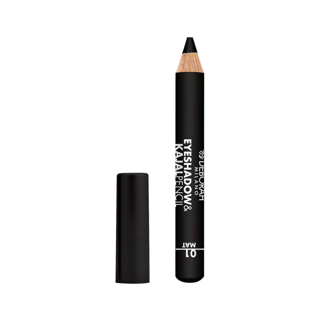 Тіні для повік Deborah Eyeshadow & Kajal Pencil 01 - Mat Black (8009518319590)