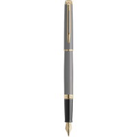 Fountain pen Waterman HEMISPHERE Metallic Stone Gray GT FP F (12 091)