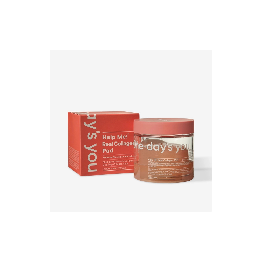 Ватні диски One-Days You Help Me Real Collagen Pad Тонер для обличчя з колагеном 70 шт (8809452672351) Ватні диски One-Days You Help Me Real Collagen Pad Тонер для обличчя з колагеном 70 шт (8809452672351)