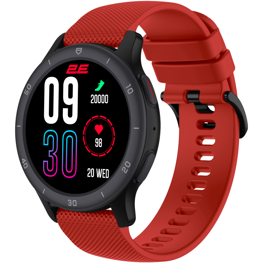 Смарт-годинник 2E Motion GT2 47mm Black-red + ремінець зелений (2E-CWW21BKRD-WS) Смарт-годинник 2E Motion GT2 47mm Black-red + ремінець зелений (2E-CWW21BKRD-WS)