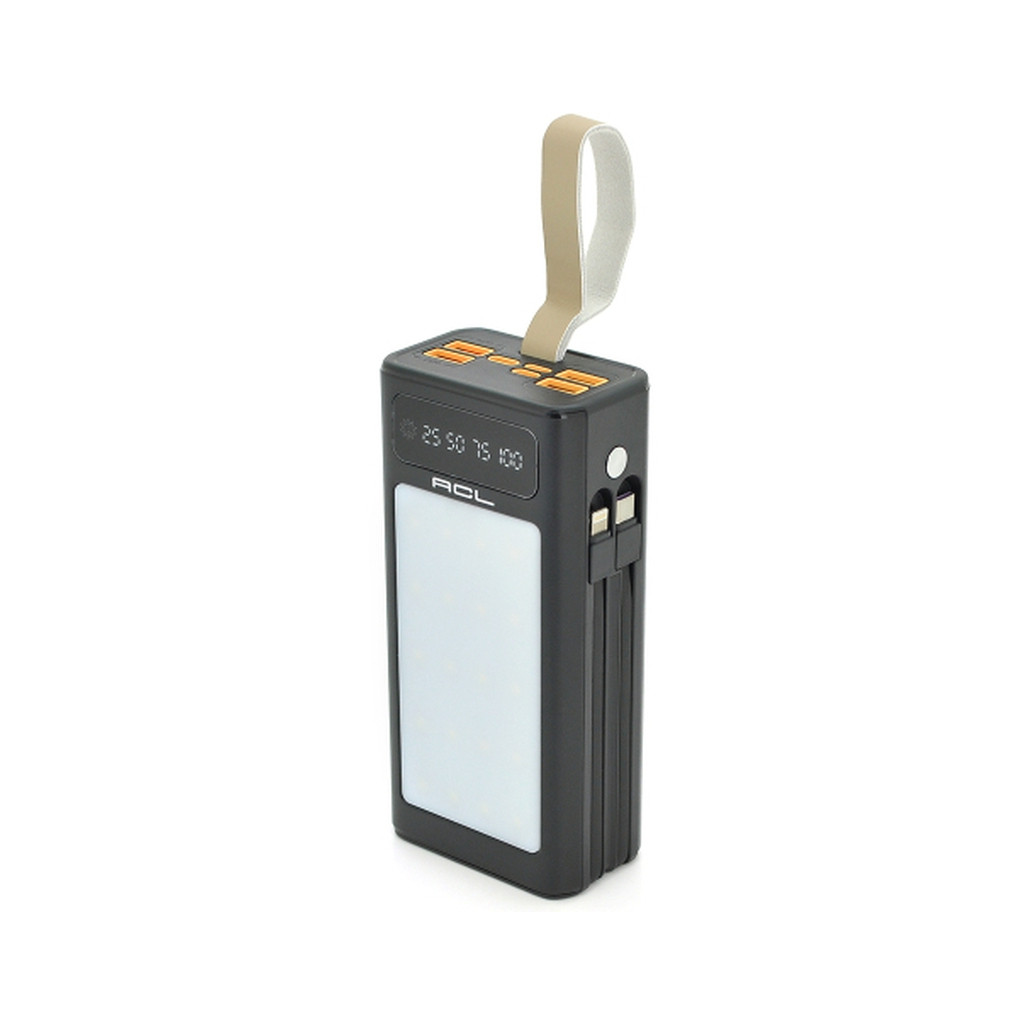 Батарея універсальна ACL 30000mAh, LIGHTER, Type-C + Lighting, Black (PW-85B)