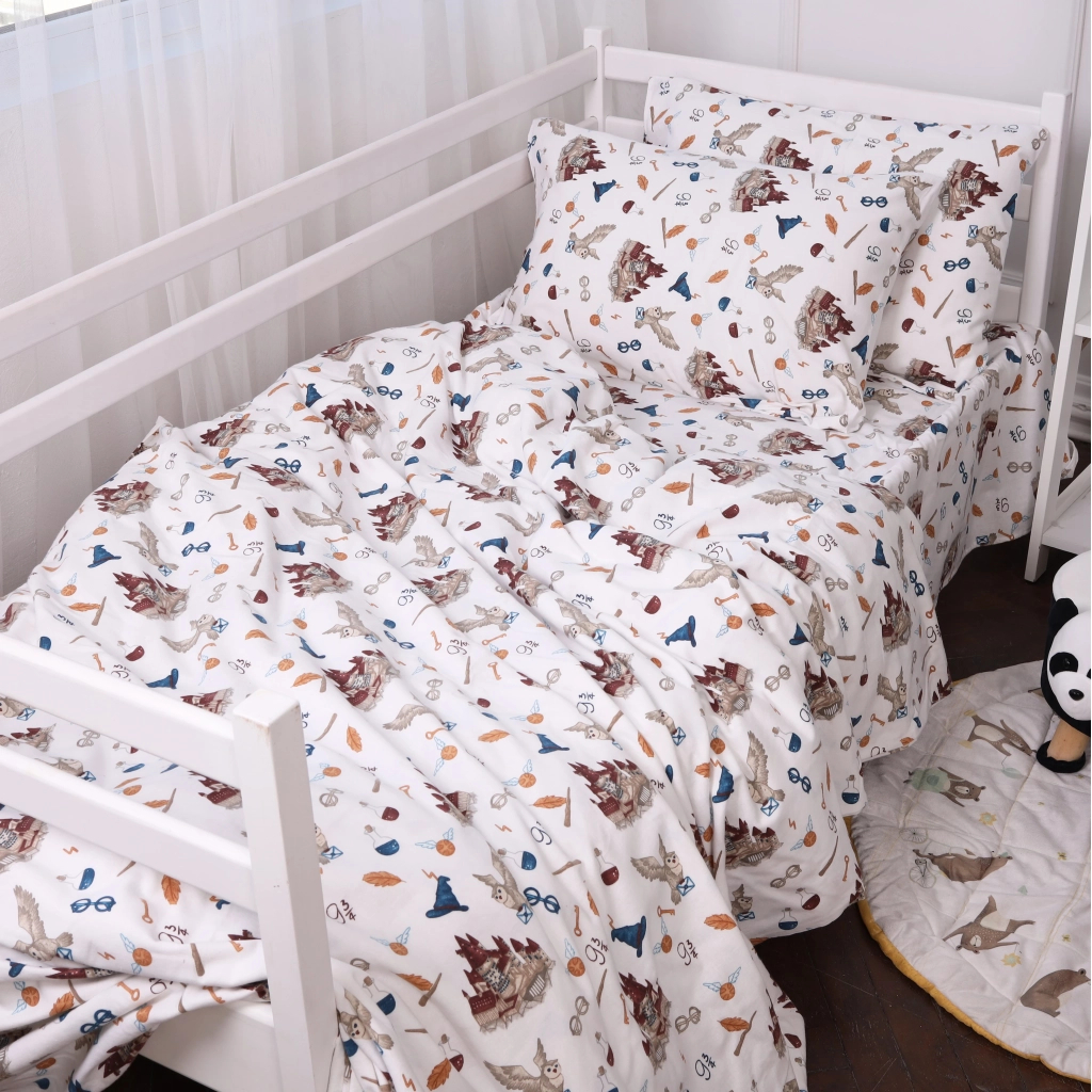 Постільна білизна MirSon 013 Harry Potter Фланель 2 x 160 x 220 Сімейний Євро (2200009653643)