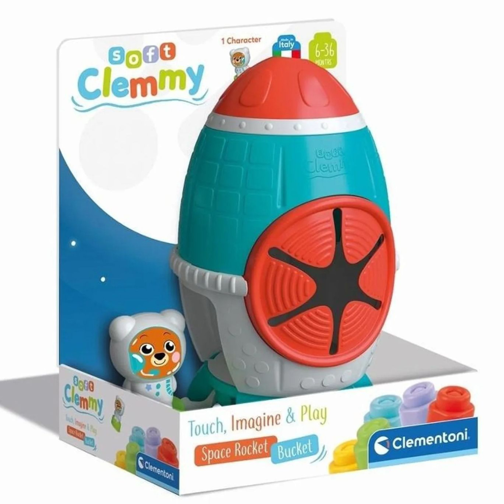 Розвиваюча іграшка Clementoni Space Rocket, серія Soft Clemmy (17806) Розвиваюча іграшка Clementoni Space Rocket, серія Soft Clemmy (17806)