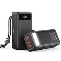 Батарея універсальна VEGER 56000mAh W5001C Tank 100W, PD, QC, Black (6970453555454)