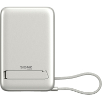 Батарея універсальна Sigma X-power SI10A8QL-MAG silver 10000mAh, Magnetic wireless 15W, charge iWatch, PD+QC, 22,5W max (4827798161012)