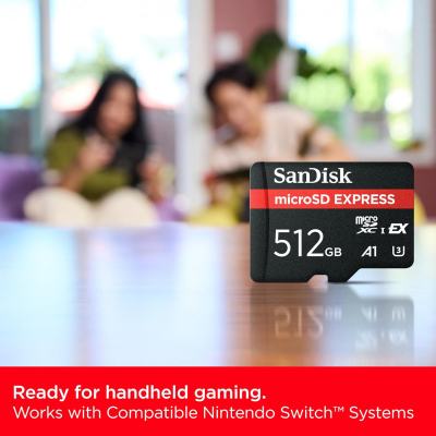 Карта пам'яті SanDisk 512GB microSDXC class 10 UHS-I U3 A1 Express (SDSQXFN-512G-GN4NN)