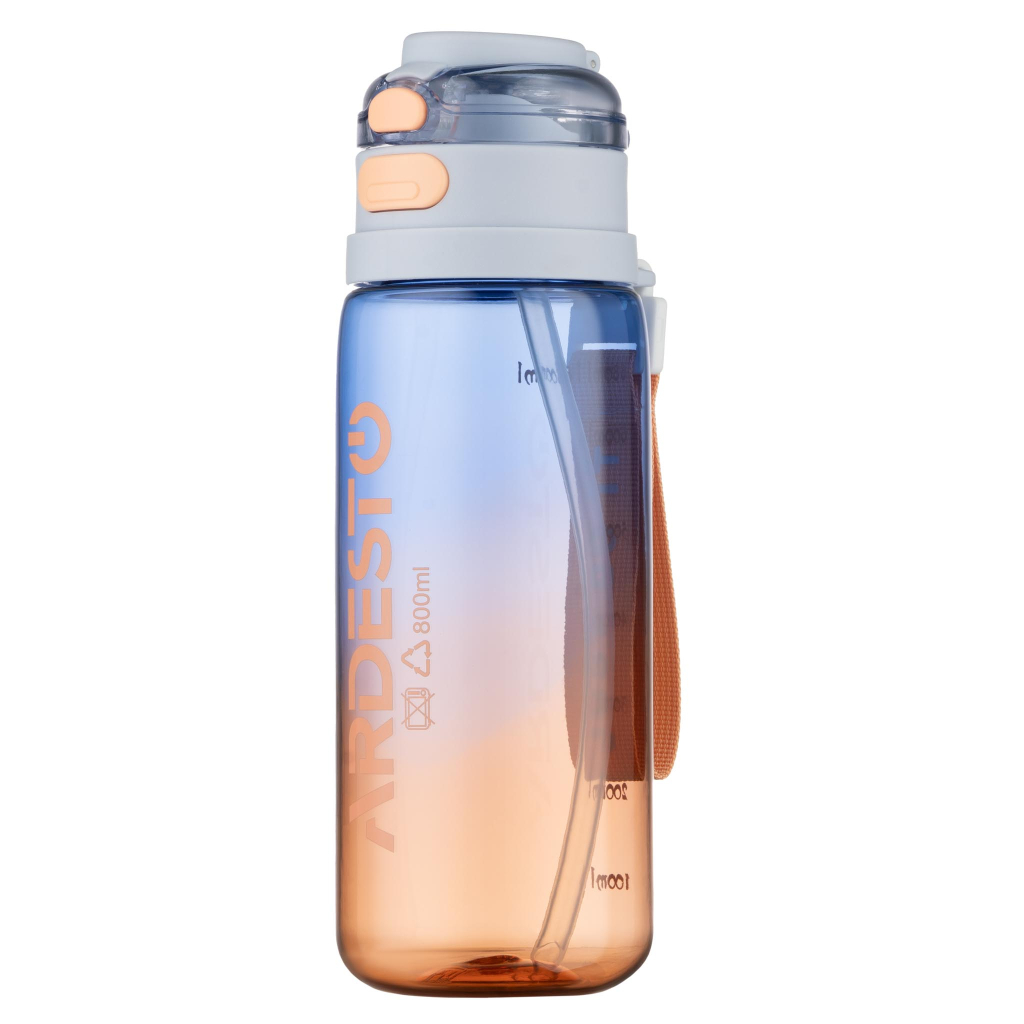 Пляшка для води ARDESTO Gym 800мл, пластик, блакитний (AR2280GB) Пляшка для води ARDESTO Gym 800мл, пластик, блакитний (AR2280GB)