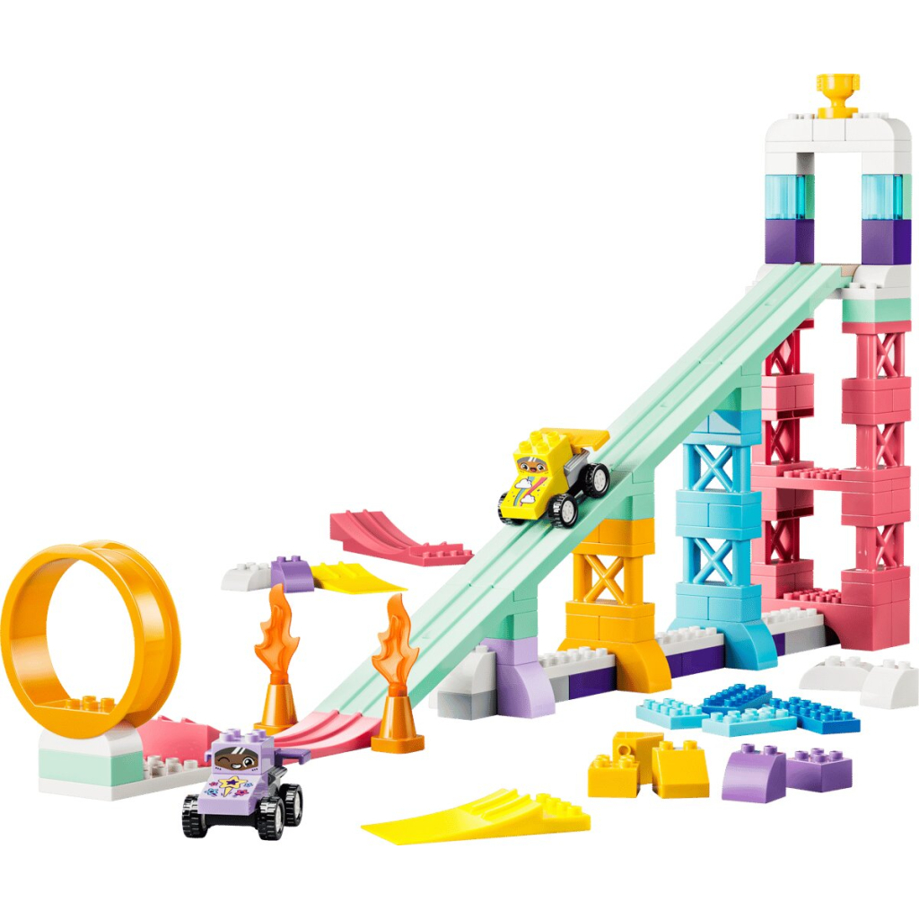 Конструктор LEGO DUPLO 3 в 1 Цікаві гірки та трампліни з автомобілями (10478) Конструктор LEGO DUPLO 3 в 1 Цікаві гірки та трампліни з автомобілями (10478)