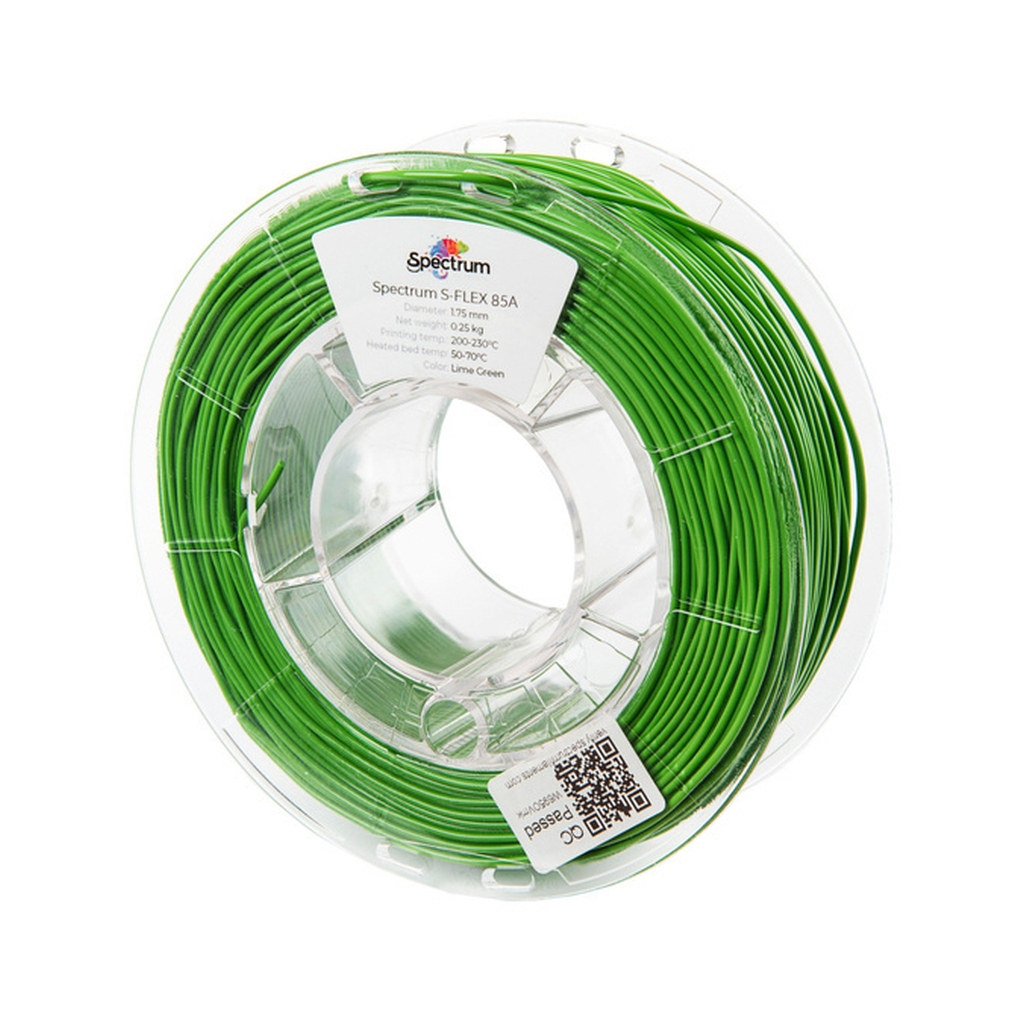 Пластик для 3D-принтера Spectrum S-Flex 85A 1.75mm 0.25kg Green, Lime (80568)