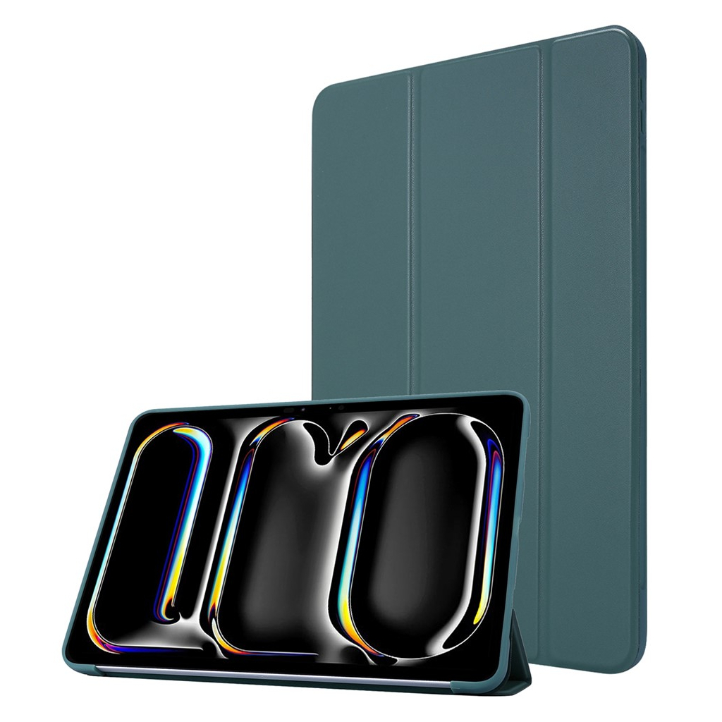 Чохол до планшета BeCover Tri Fold Soft TPU Silicone Apple iPad Pro 11" M5 2025 Dark Green (715991)
