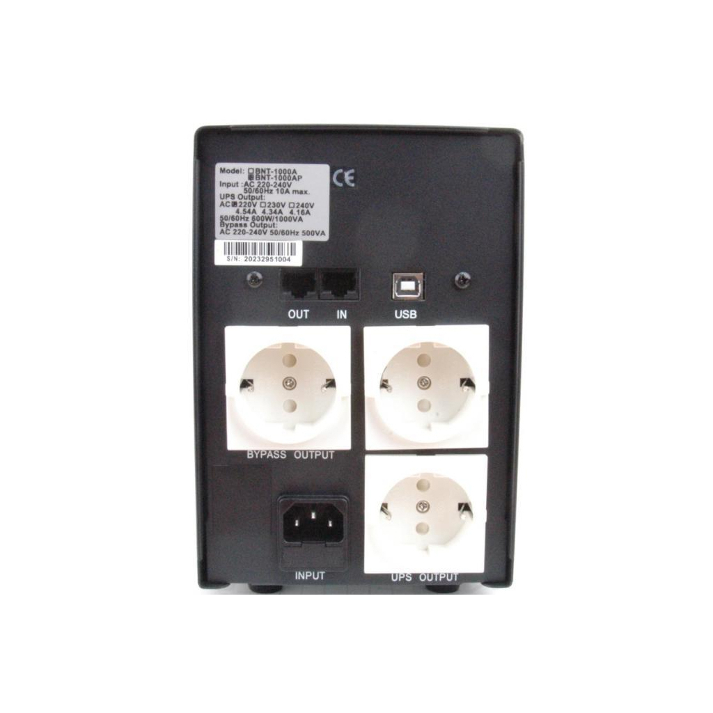 Пристрій безперебійного живлення BNT-1000 AP USB Powercom (BNT-1000 AP USB Schuko)