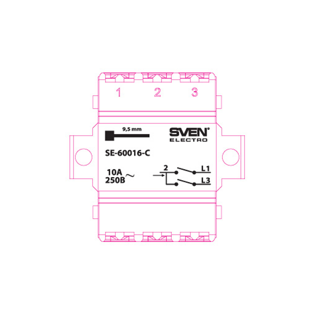 Вимикач Sven SE-60016-C cream (7100040)