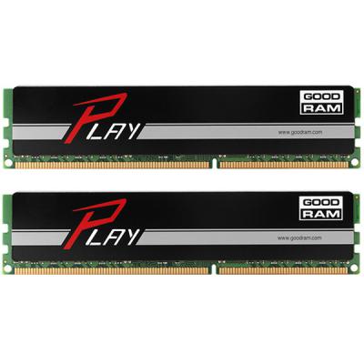 Модуль пам'яті для комп'ютера DDR4 16GB (2x8GB) 2400 MHz Play Black Goodram (GY2400D464L15S/16GDC)