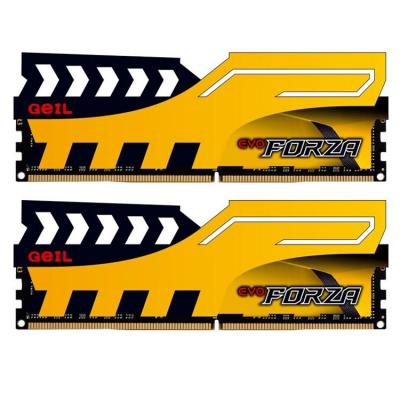 Модуль пам'яті для комп'ютера DDR4 16GB (2x8GB) 3200 MHz FORZA Yellow Geil (GFY416GB3200C16DC)