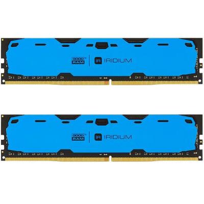 Модуль пам'яті для комп'ютера DDR4 8GB (2x4GB) 2400 MHz Iridium Blue Goodram (IR-B2400D464L15S/8GDC)