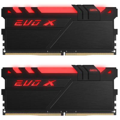 Модуль пам'яті для комп'ютера DDR4 16GB (2x8GB) 3000 MHz EVO X RGB Geil (GEXB416GB3000C15ADC)
