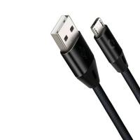 Дата кабель USB 2.0 AM to Micro 5P 1.0m Nova Black Cord (CDN-M1-1B)