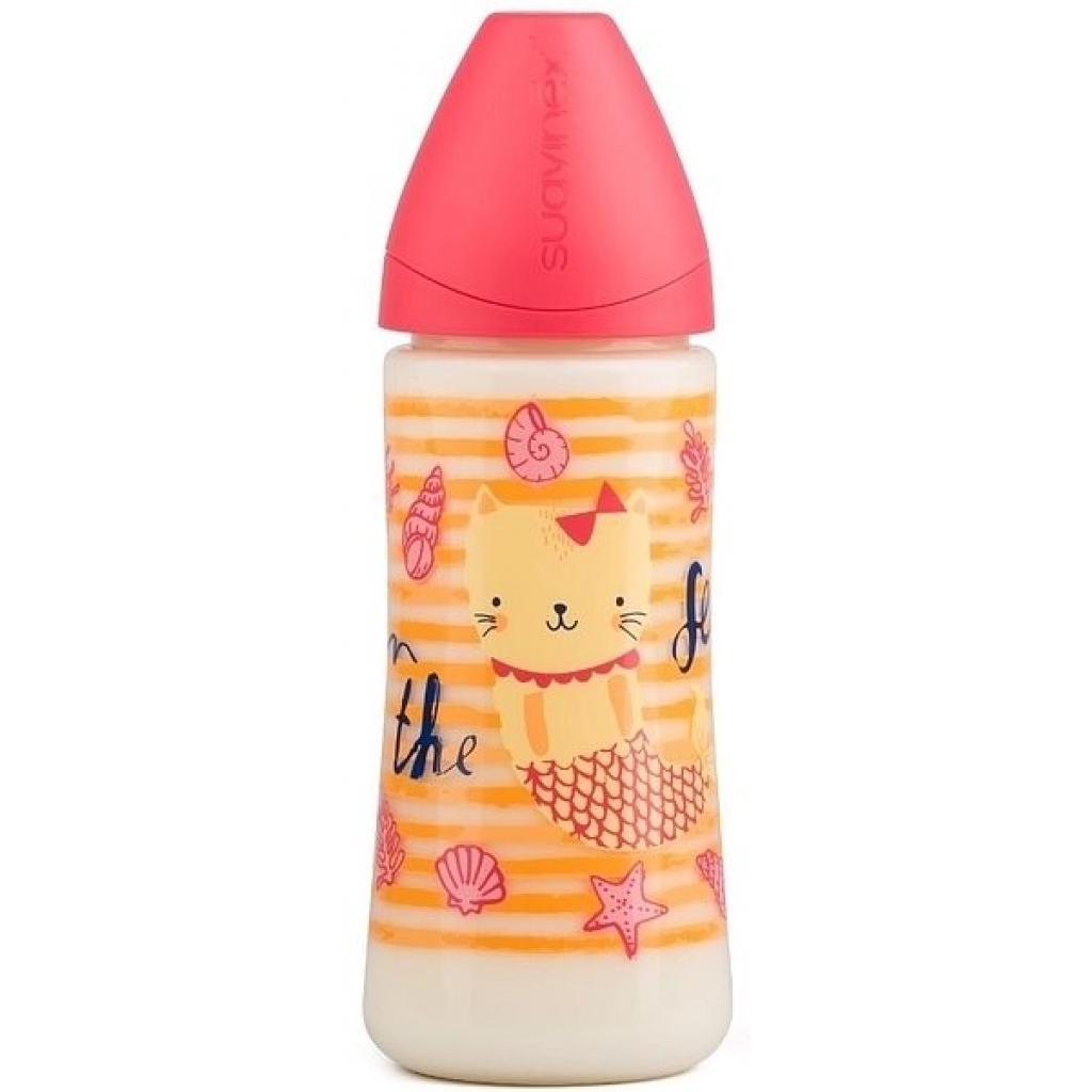 Пляшечка для годування Suavinex Морські історії 360 мл рожева (304003) Пляшечка для годування Suavinex Морські історії 360 мл рожева (304003)