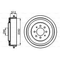 Гальмівний барабан Bosch 0 986 477 067