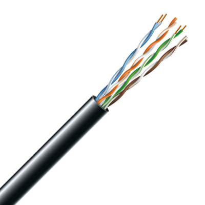 Network cable ZZCM UTP 305m 4*2*24AWG[0.51] copper[СУ] cat.5e, external [PE] (74269)