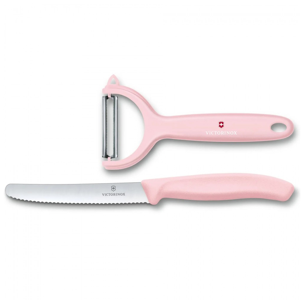 Набір ножів Victorinox SwissClassic Paring Set Tomato and Kiwi Light Pink (6.7116.23L52)