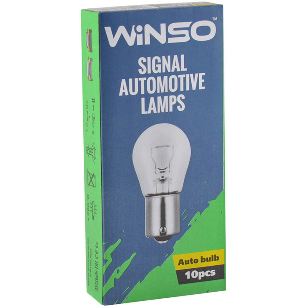 Автолампа WINSO PY21W 21W BAU15s Amber (713110) Автолампа WINSO PY21W 21W BAU15s Amber (713110)